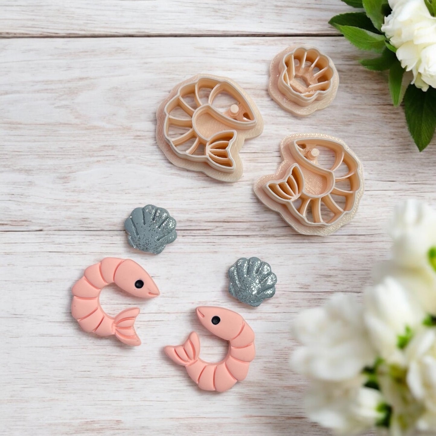 Camaron con concha – Cortador para hacer pendientes de arcilla polimérica.