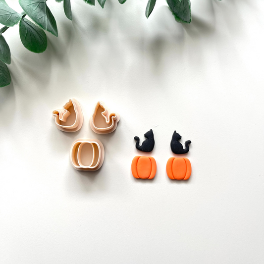 Cortador Arcilla Polimérica | Cat in pumpkin| Minipekas