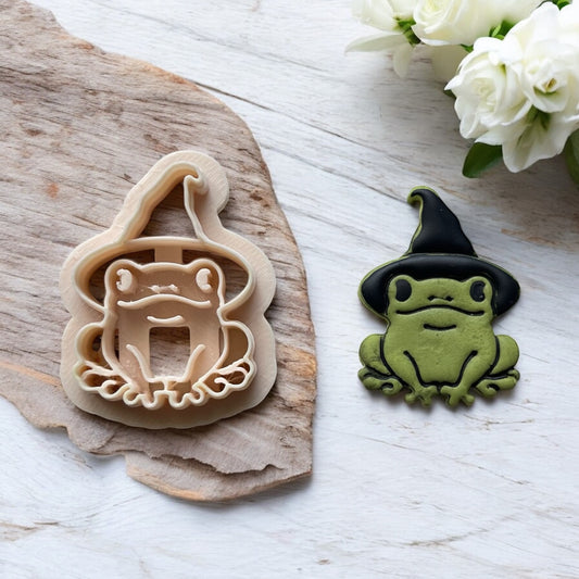 Cortador Arcilla Polimérica | Rana sombrero Bruja | Minipekas