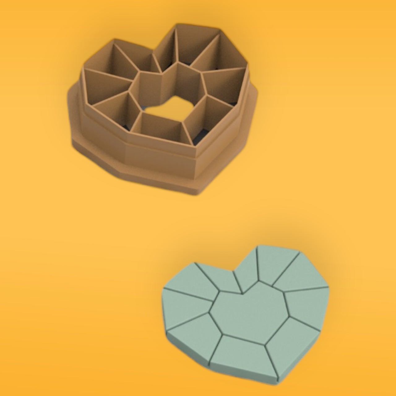 Découpeur d'argile polymère Coeur Diamant