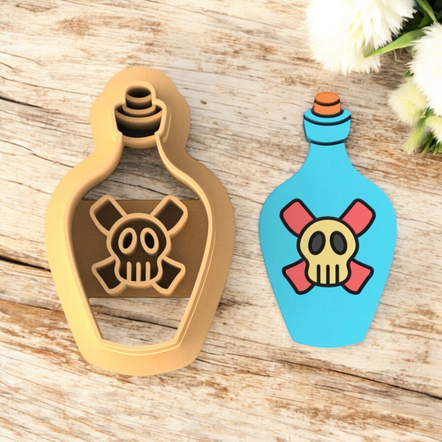 Découpeur de bouteille de poison pour réaliser des boucles d'oreilles en pâte polymère