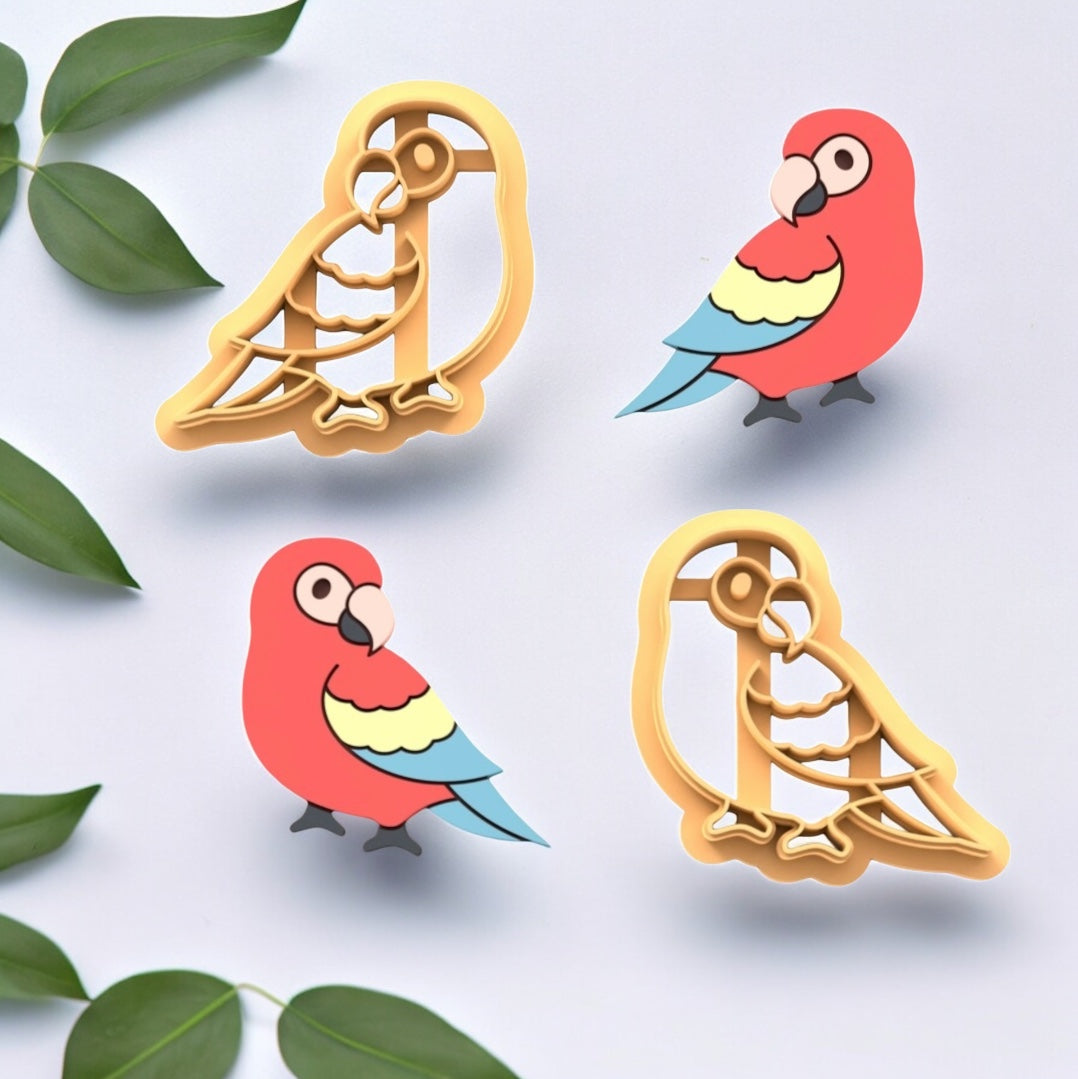 Découpeur de perroquet pour réaliser des boucles d'oreilles en pâte polymère