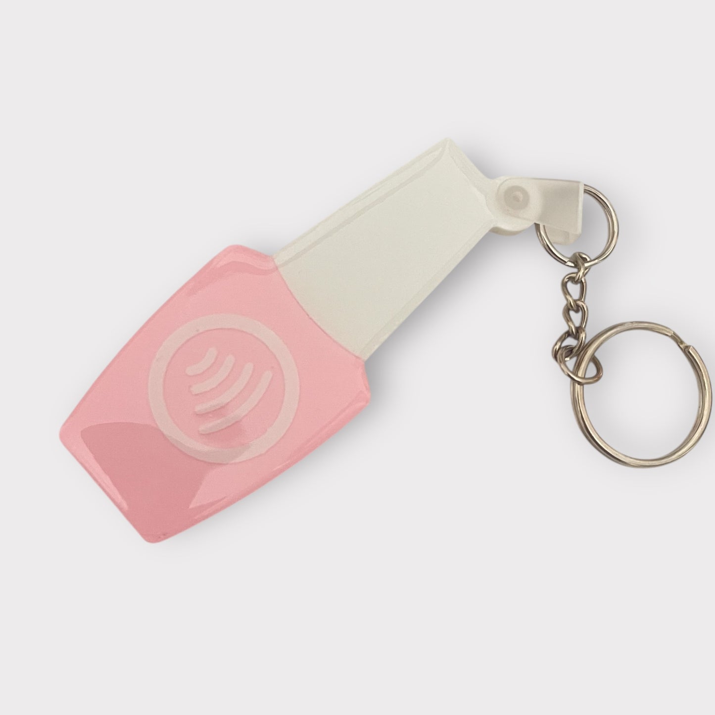Llavero NFC personalizado nails, tarjeta de presentación digital, instagram, facebook, llavero NFC para redes sociales.