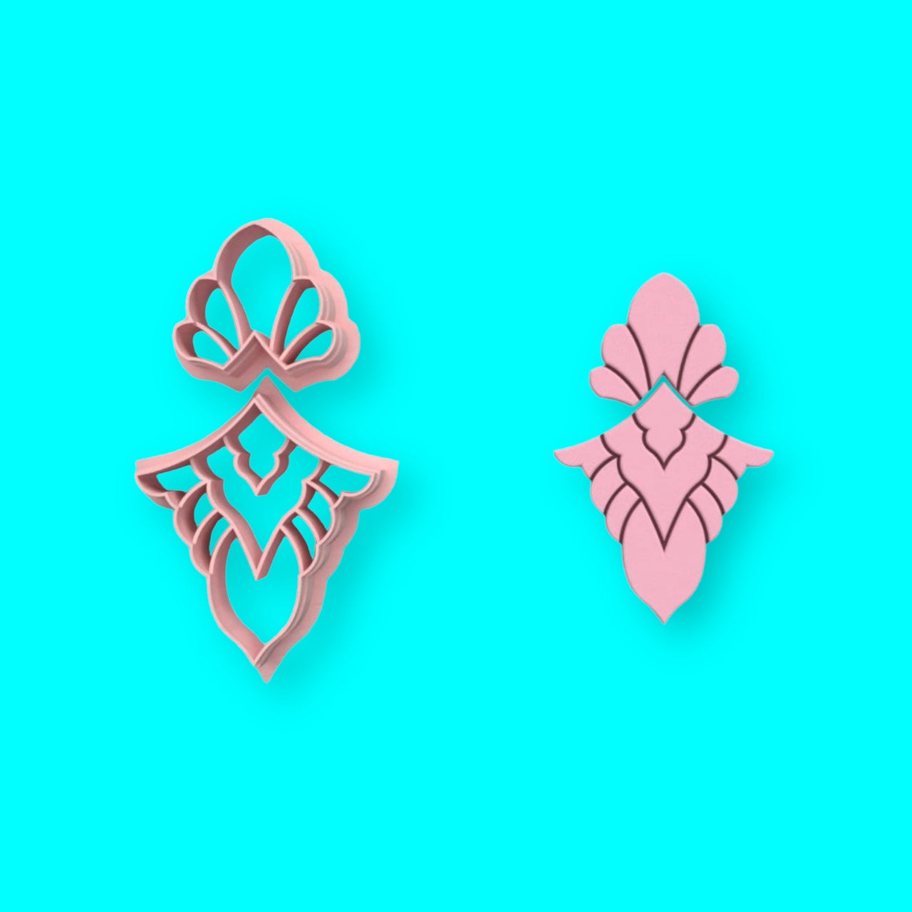 Cortador de argila de polímero orgânico de flores