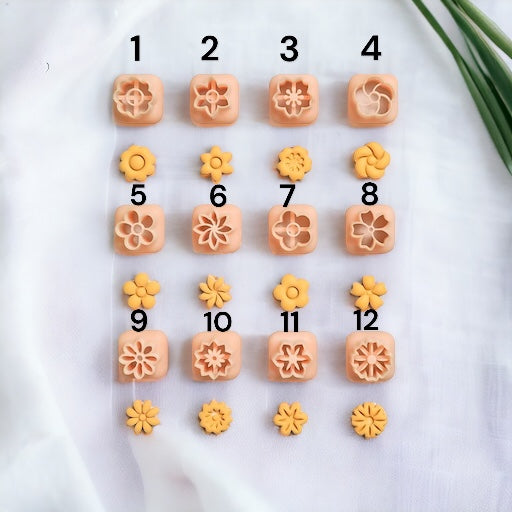 Cortador de argila polimérica mini flores