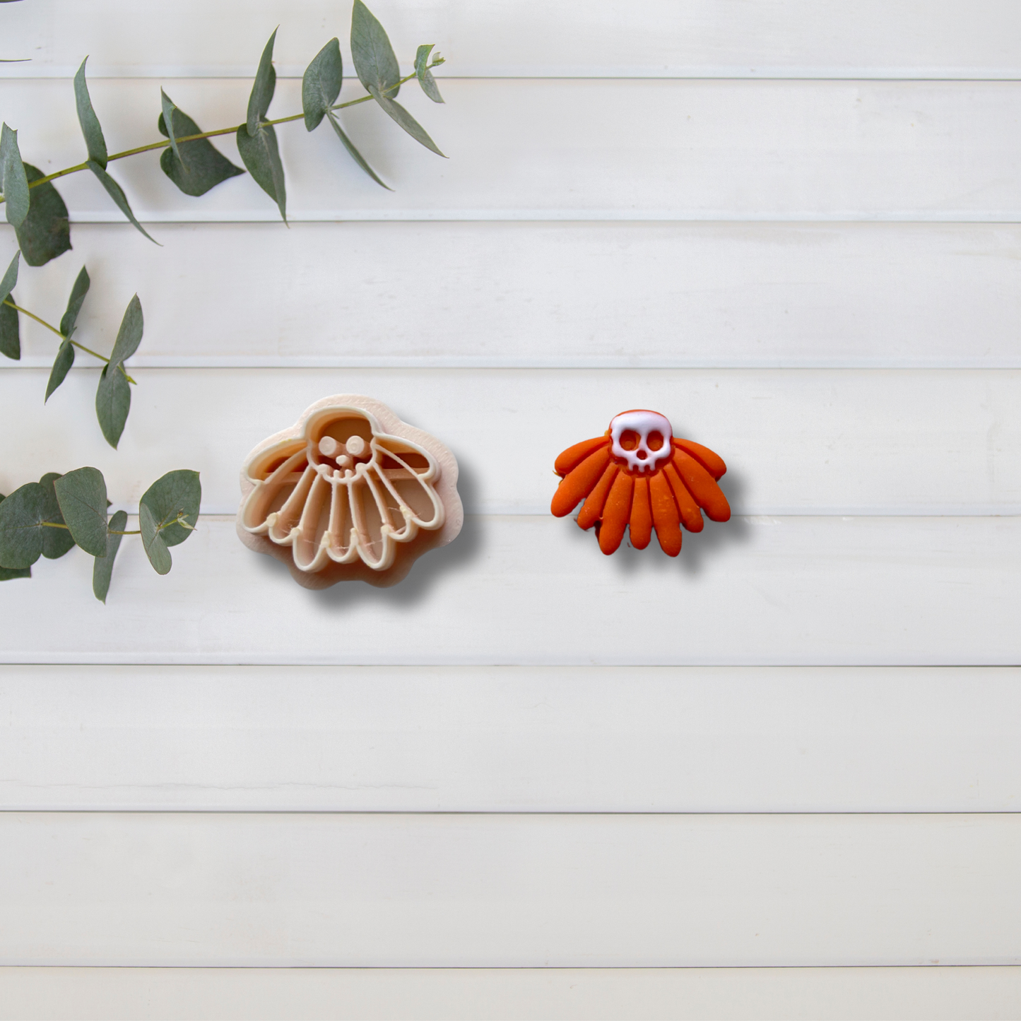 Cortador Arcilla Polimérica| Flor skull Halloween 202548 | Minipekas