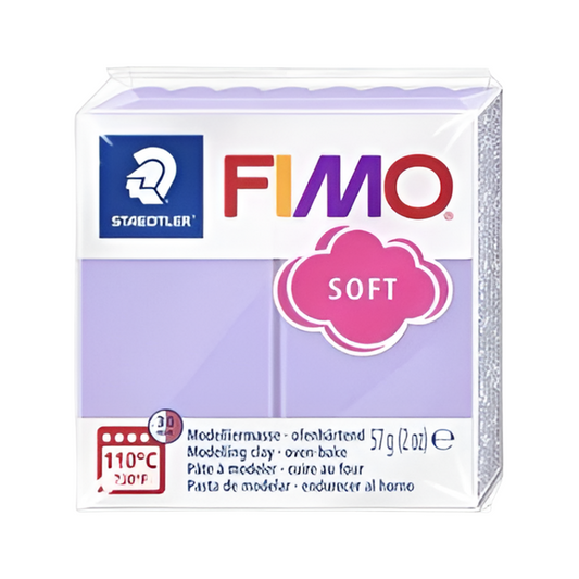 Argila de polímero lilás macio Fimo 57g -2 oz