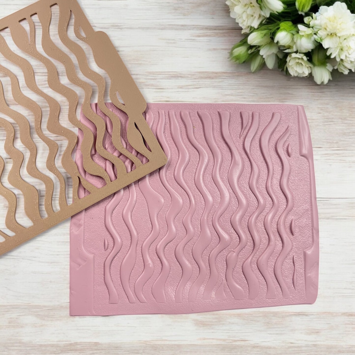 Plantilla textura boho para  arcilla polimerica