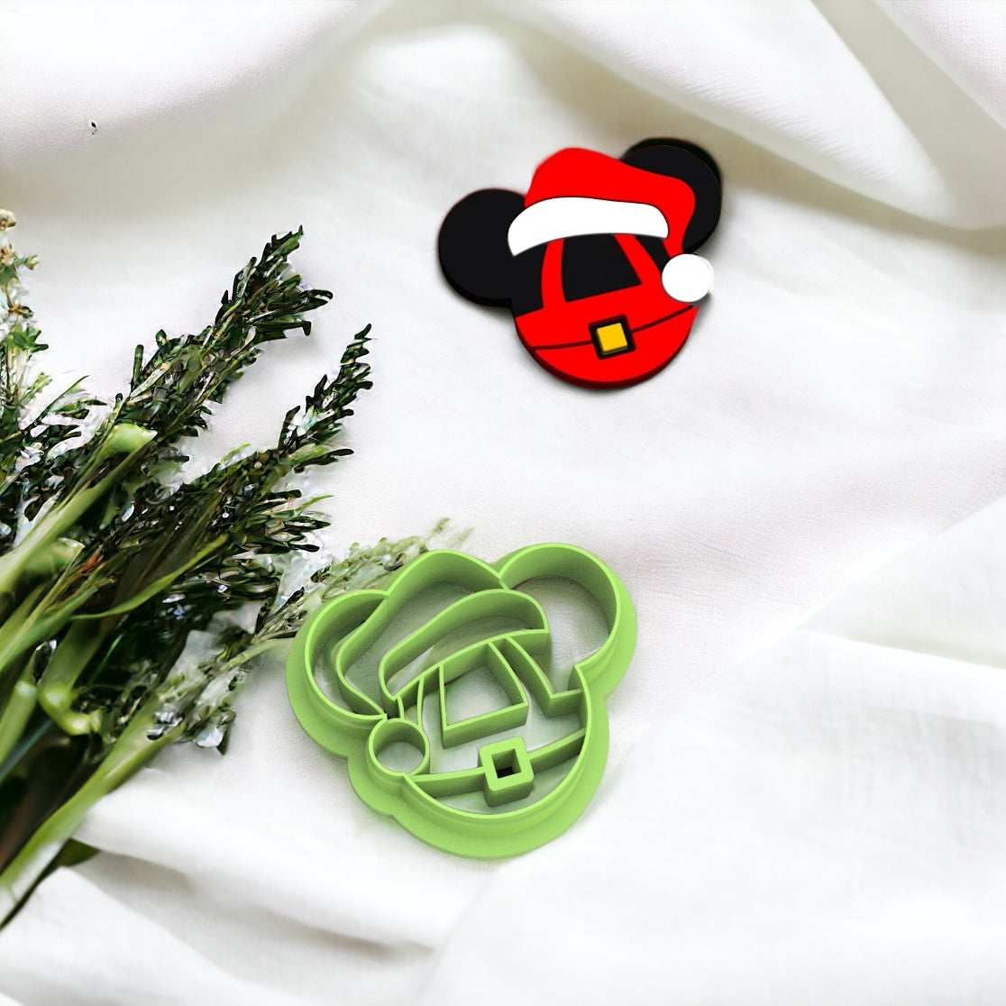 Cortador do Papai Noel para fazer brincos de argila polimérica