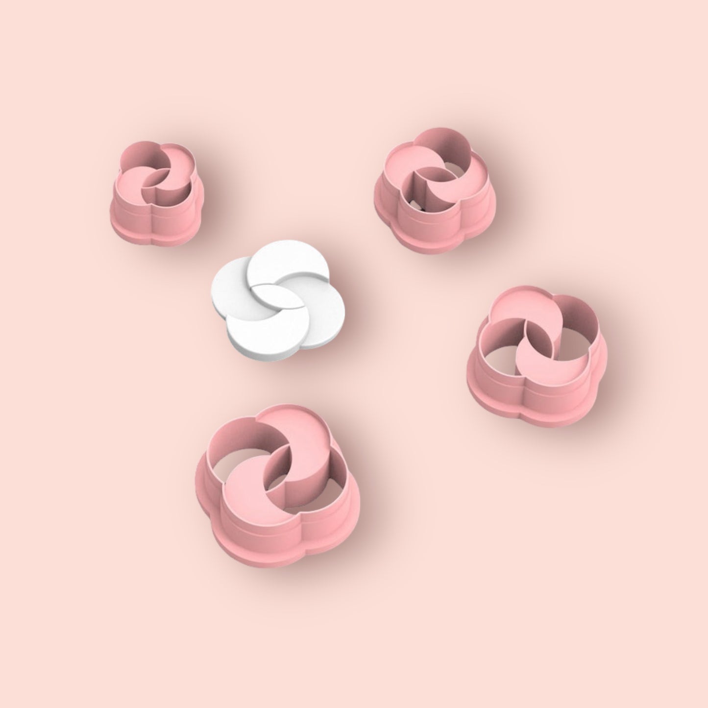 Cortador de mola Flower 45 para fazer brincos de argila polimérica