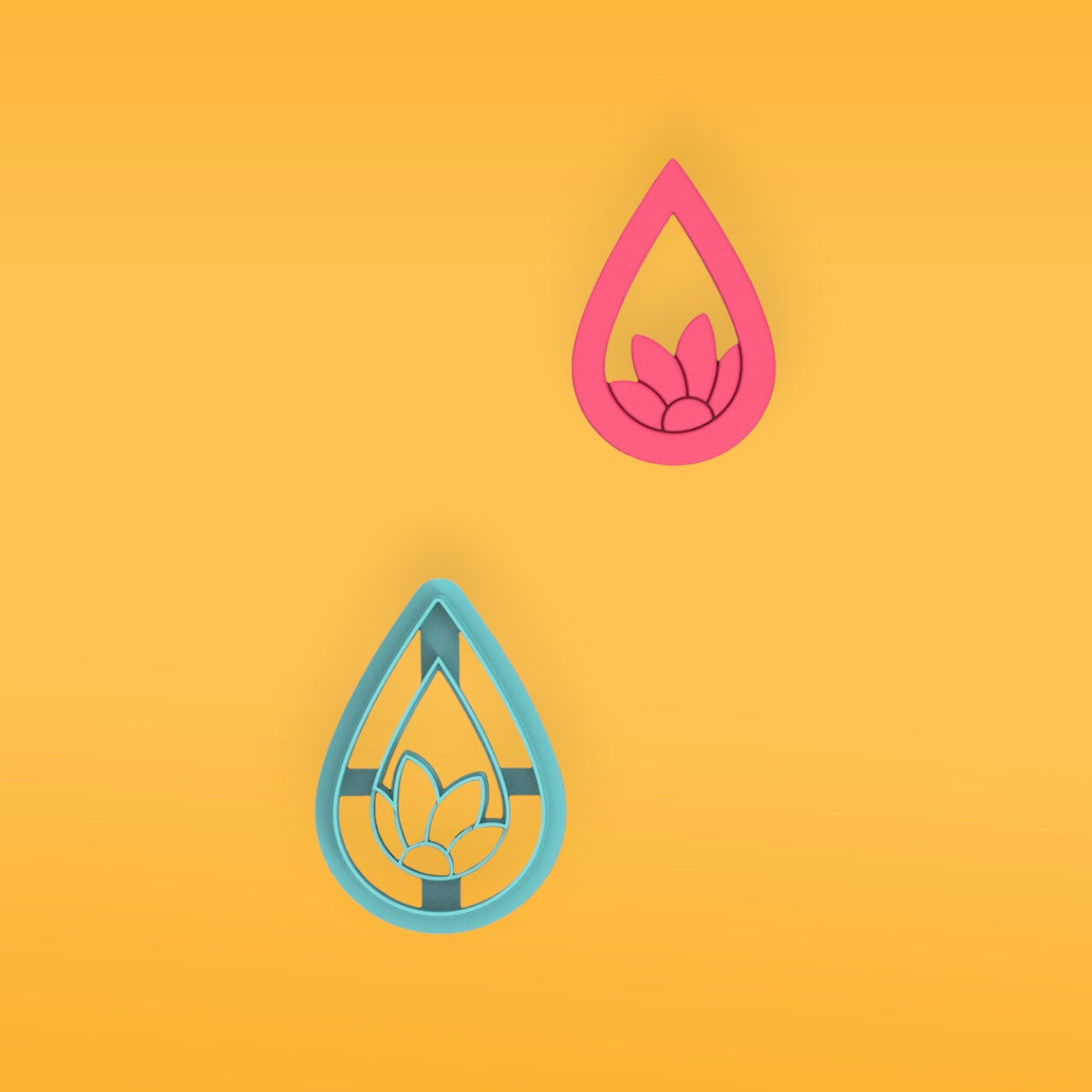 Cortador de argila de polímero de flor