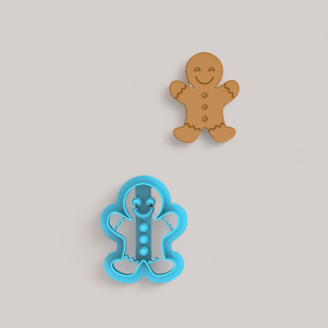 Cortador de argila de polímero de boneco de gengibre