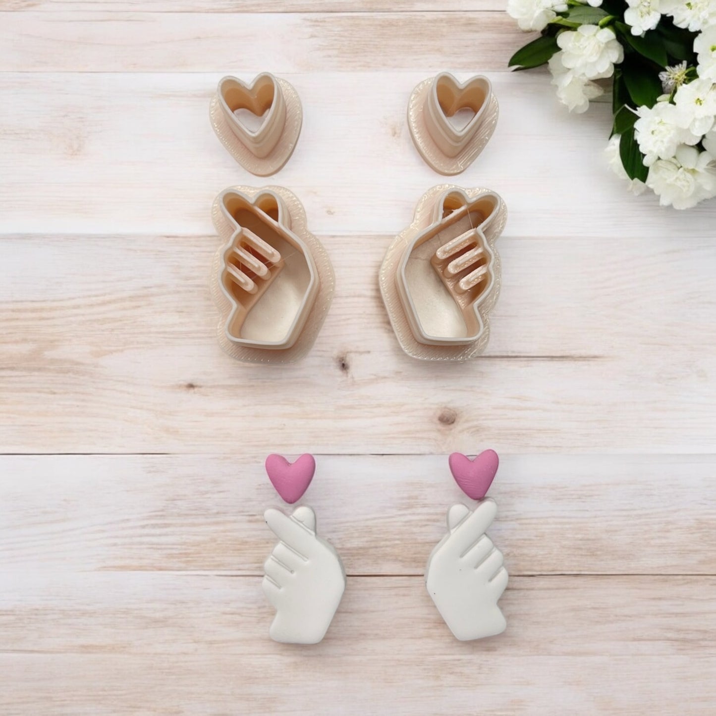 Mano Corazón - Cortador para hacer pendientes de arcilla polimérica
