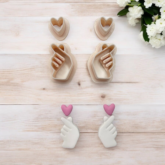 Mano Corazón - Cortador para hacer pendientes de arcilla polimérica
