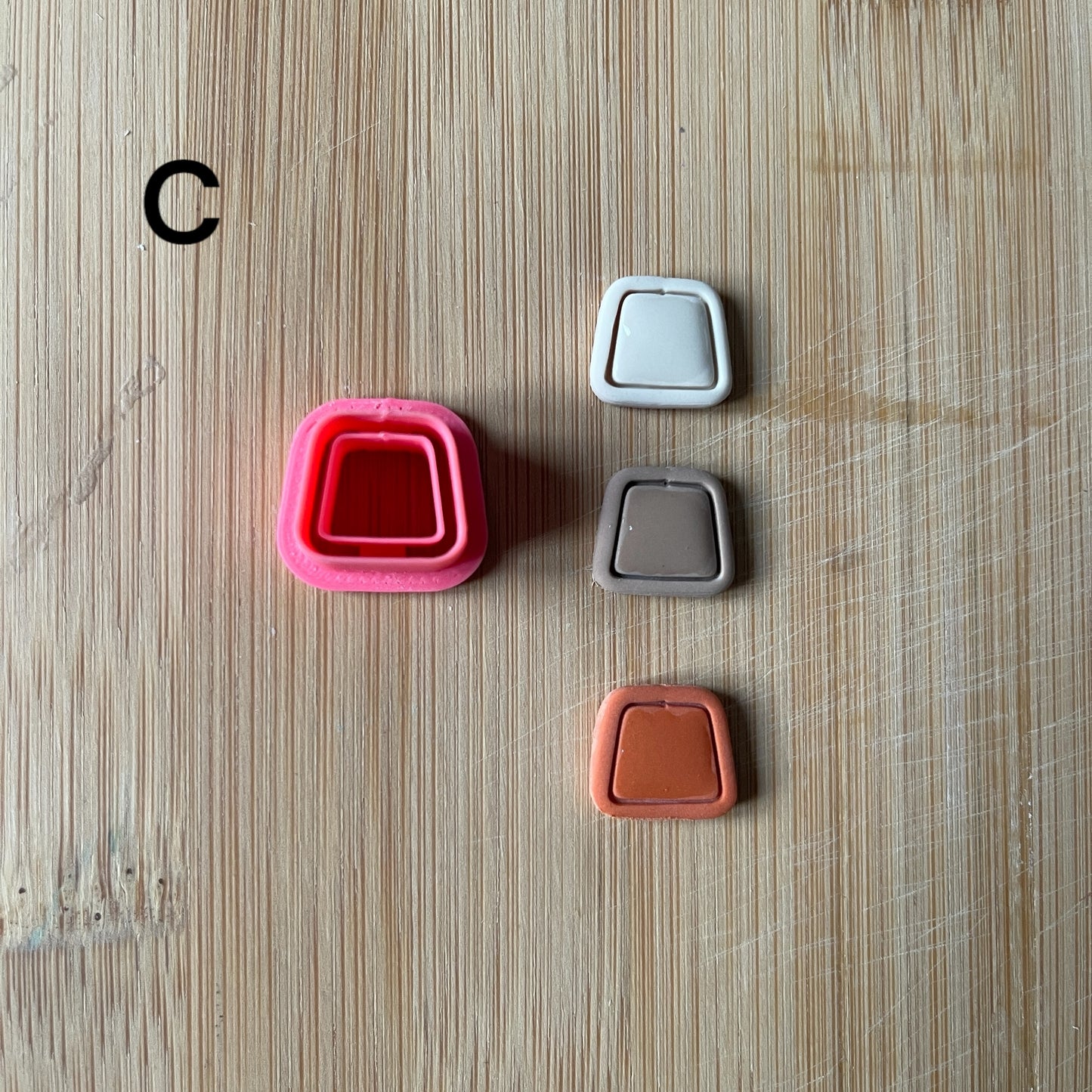 Framed mini- para hacer pendientes de arcilla polimérica