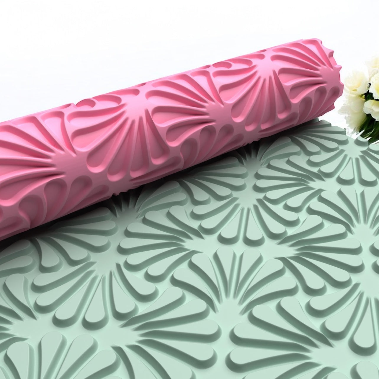 Textura roller 121 efecto arte deco para arcilla polimérica