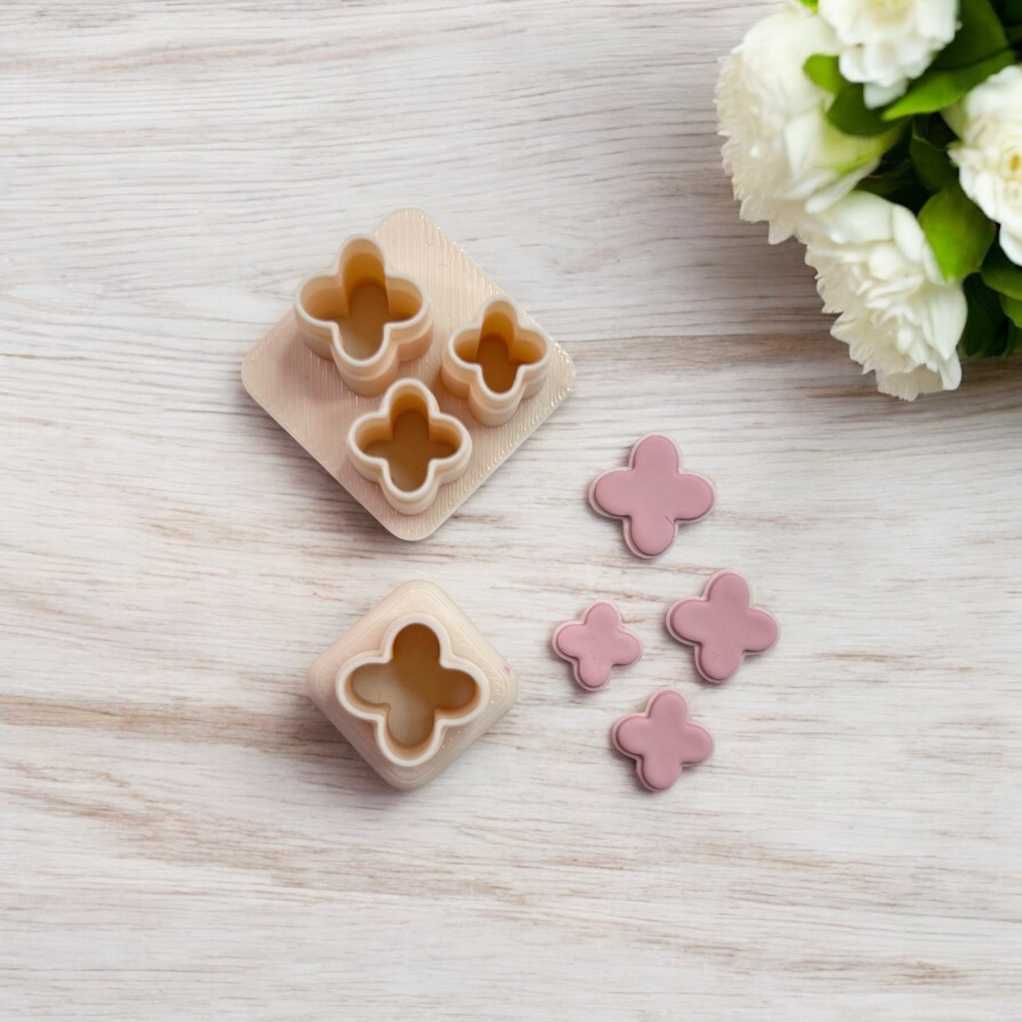 Cortador mini flores 1para hacer pendientes de arcilla polimérica