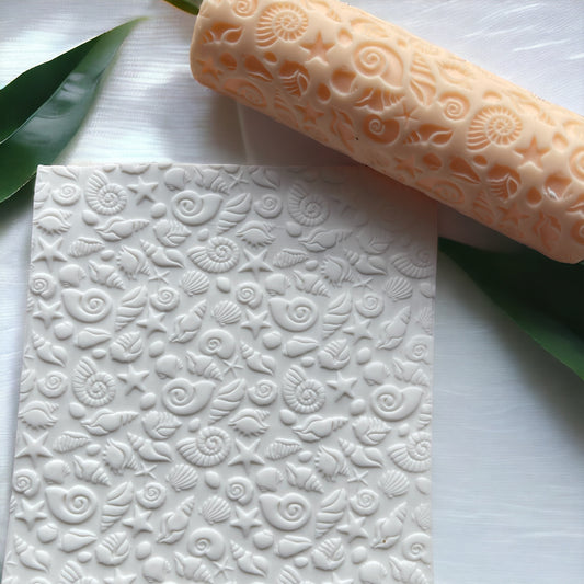 30-Rodillo textura caracolas para arcilla polimérica