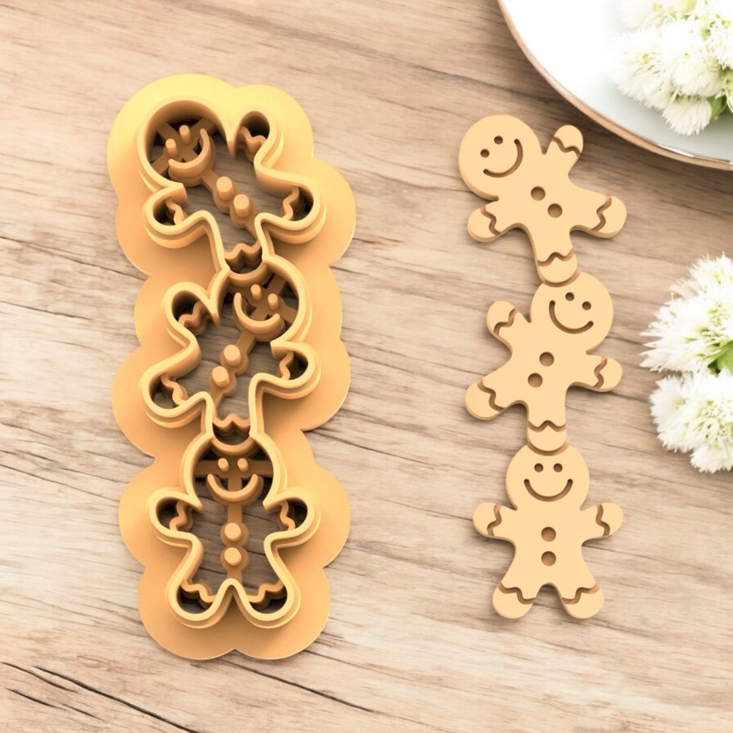 Cortador muñecos de jengibre para hacer pendientes de arcilla polimerica