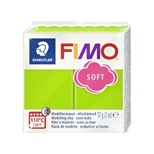 Argila de polímero verde maçã macia Fimo 57g -2 oz