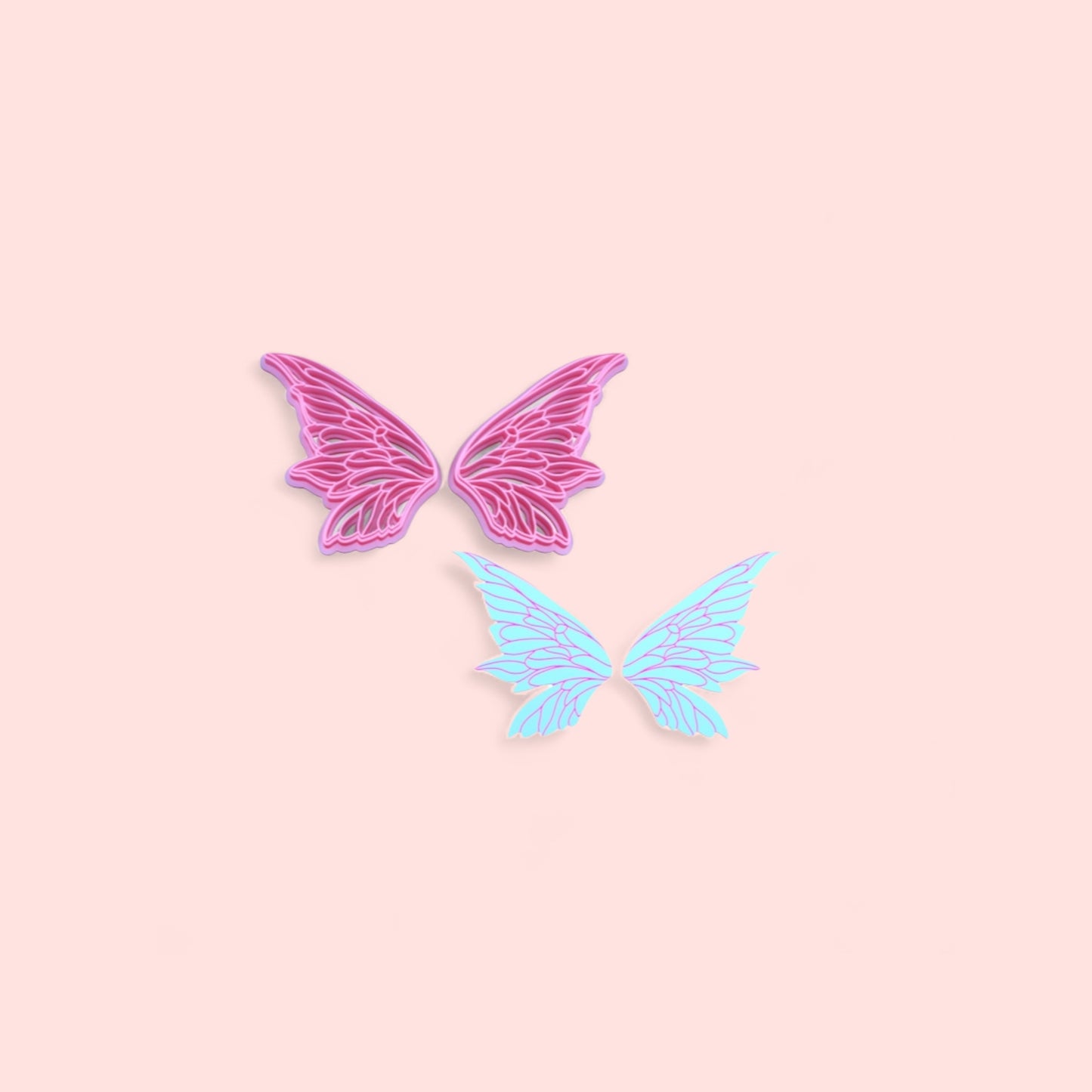 Cortador de argila de polímero com asas de anjo