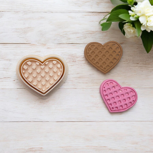 Corazón Galleta 3 - Cortador para hacer pendientes de arcilla polimérica