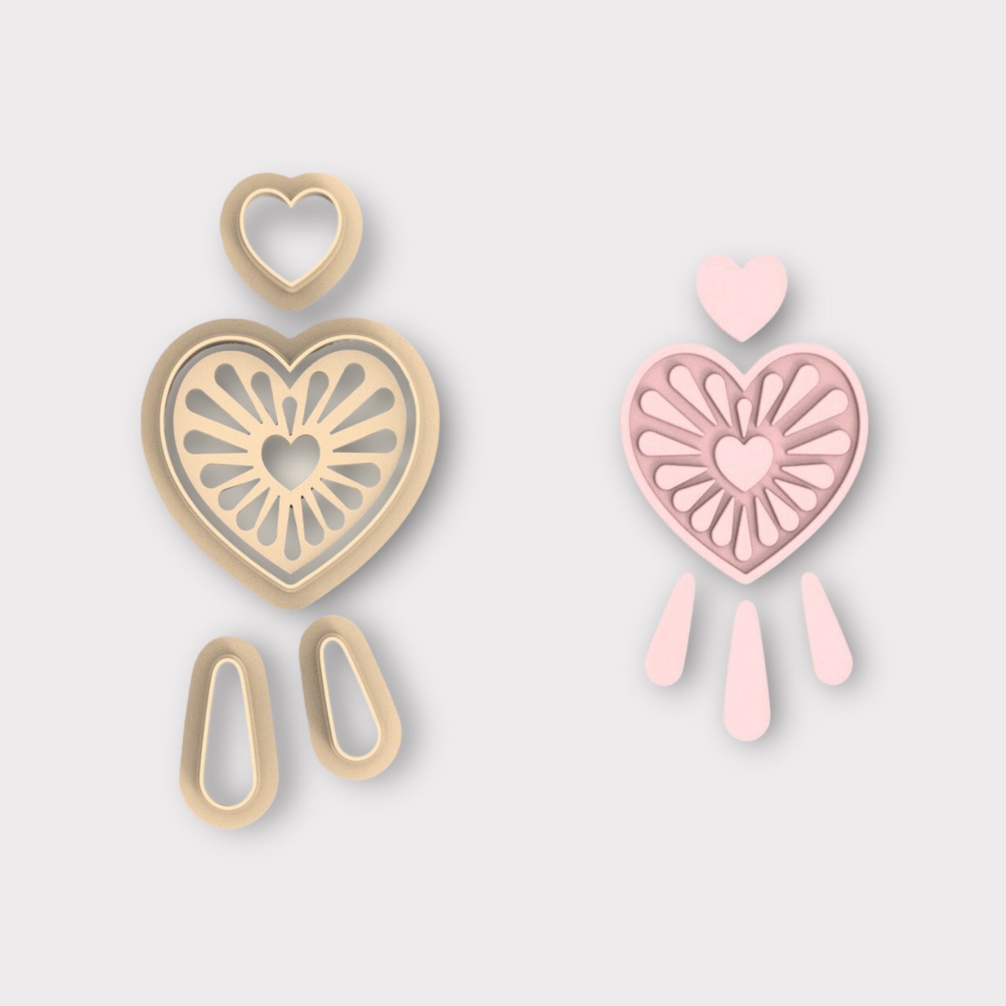 Coeur combo 9 coupe-argile polymère