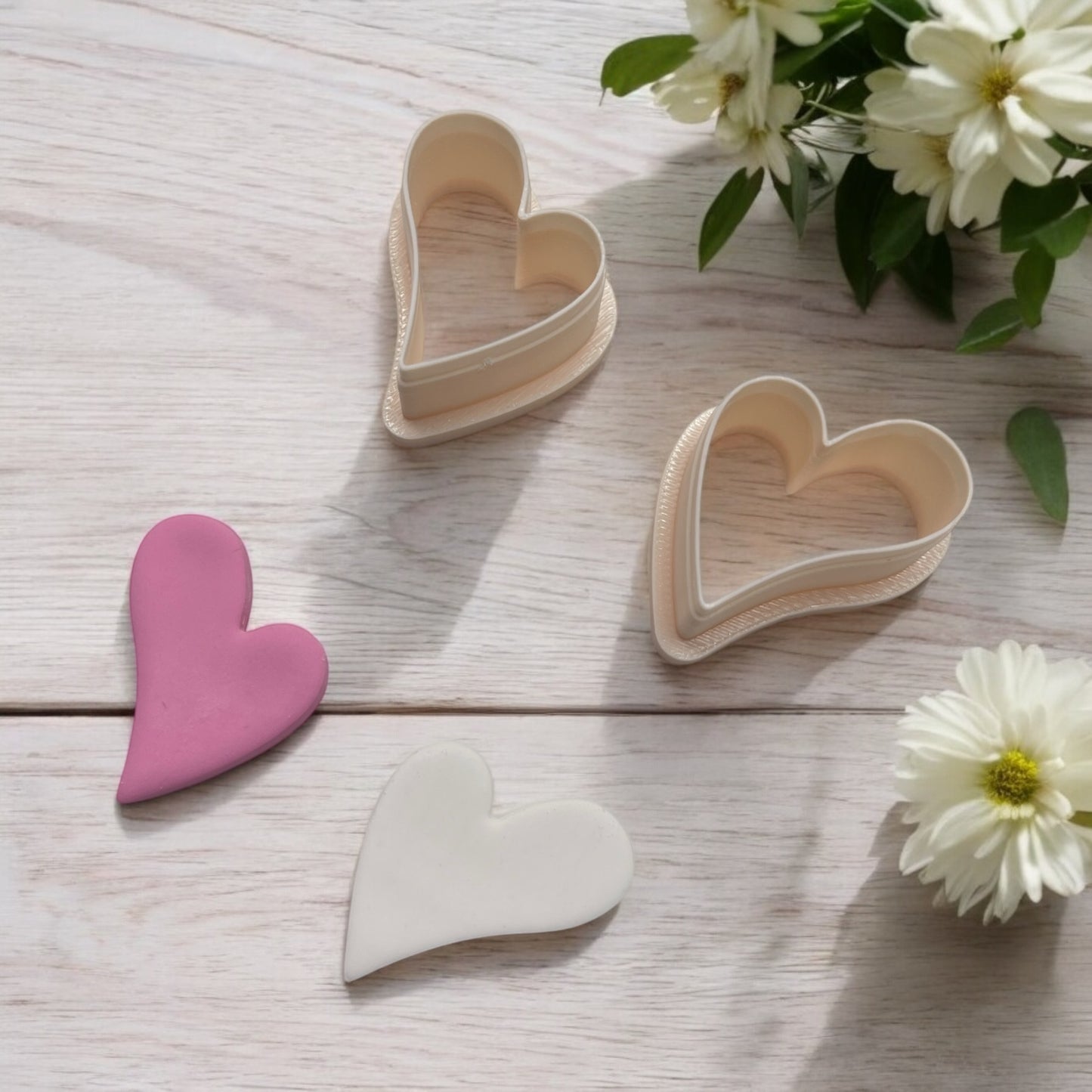 Corazón Abstract 7 - Cortador para hacer pendientes de arcilla polimérica