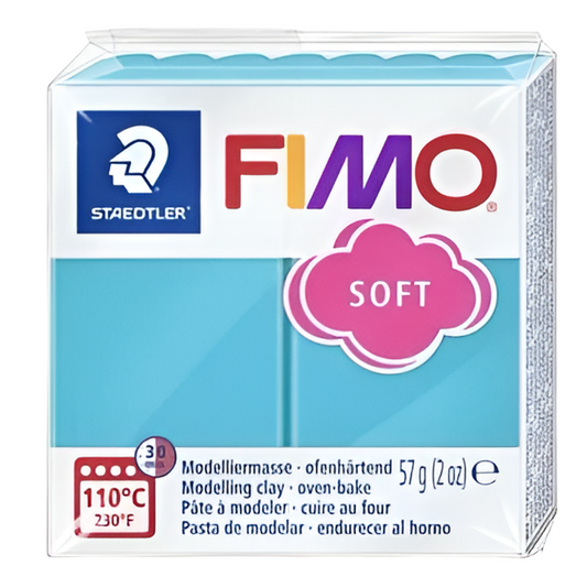 Argila de polímero de menta macia Fimo 57g -2 oz