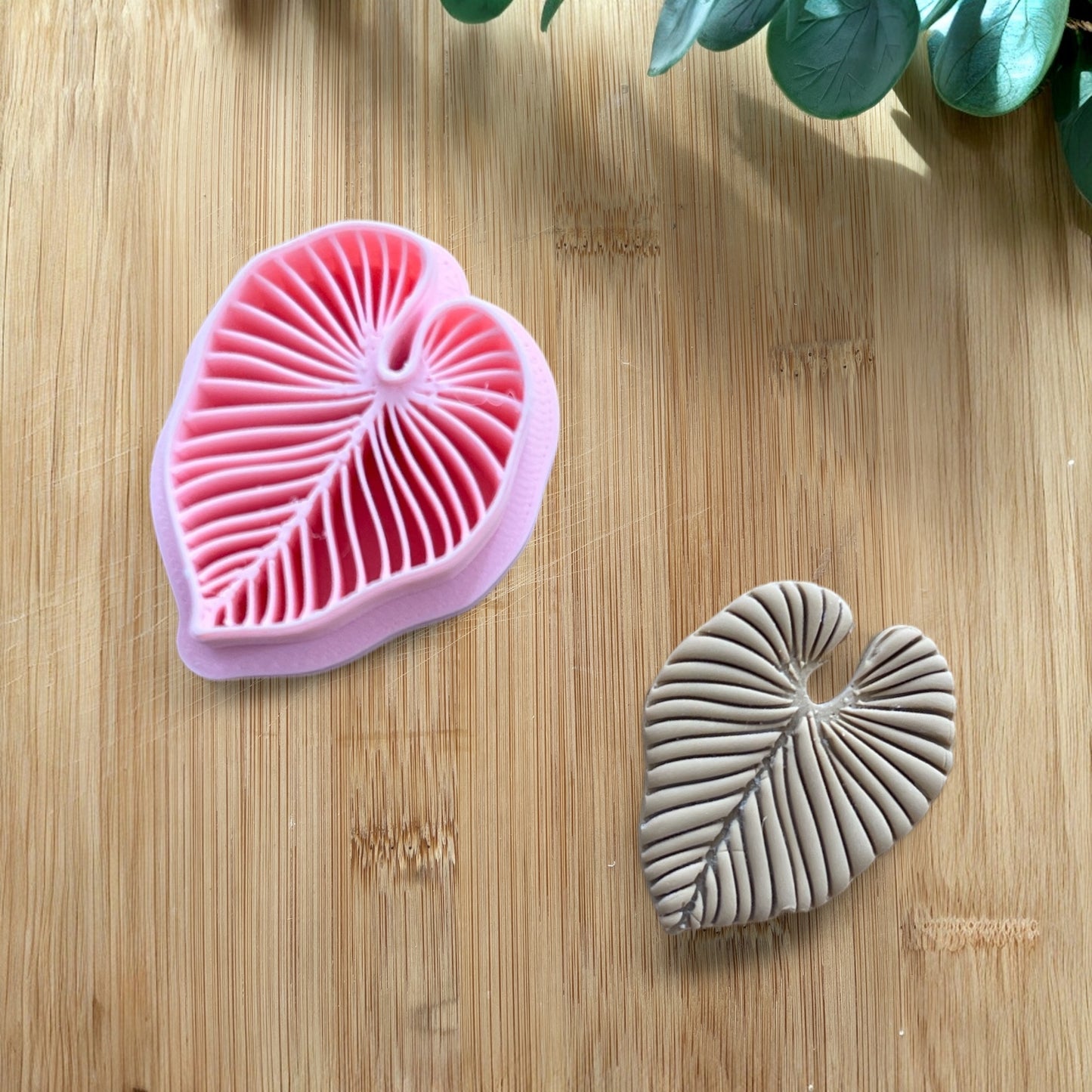 Hoja Monstera - Cortador  para hacer pendientes de arcilla polimerica