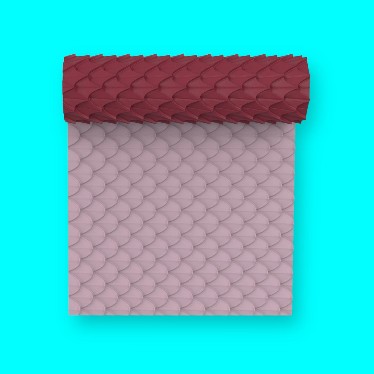 26-Rodillo textura escamas de pescado cortador de arcilla polimérica