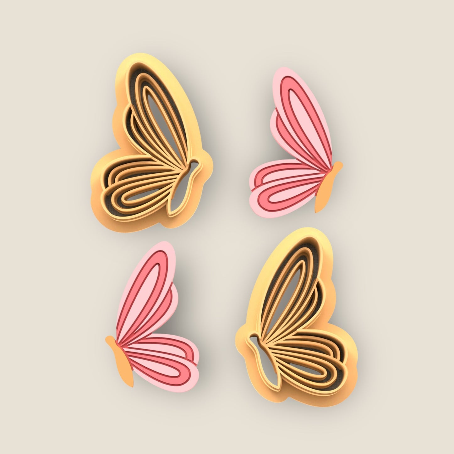 Cortador de argila de polímero Butterfly Spring