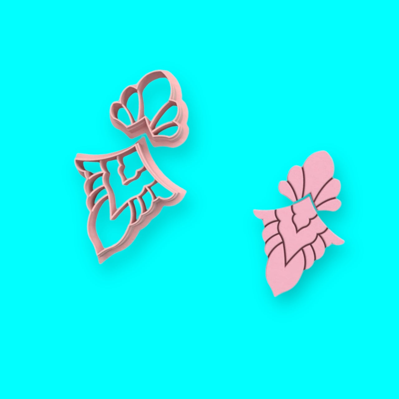 Cortador de argila de polímero orgânico de flores