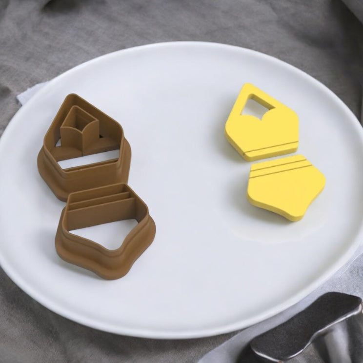 Bikini– Cortador para hacer pendientes de arcilla polimérica.