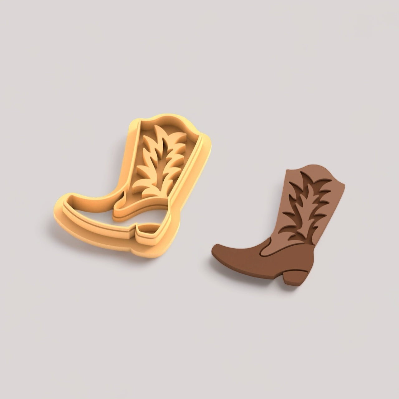 Cortador de argila de polímero para bota de cowboy