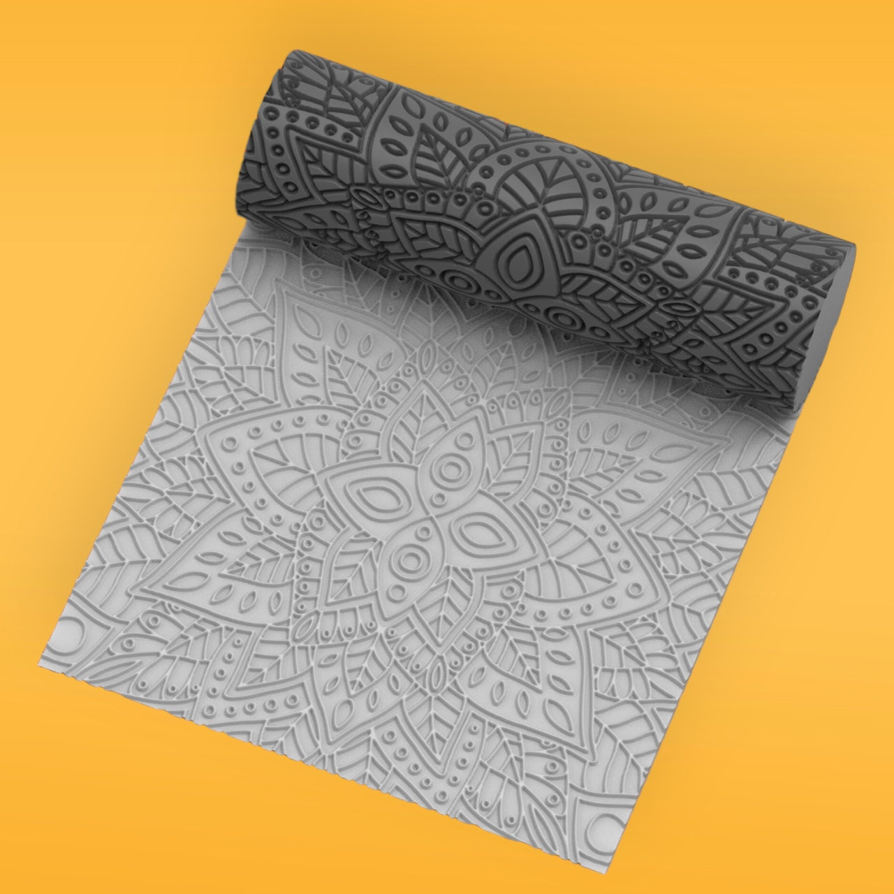 18-Rodillo textura etnico para arcilla polimérica #18