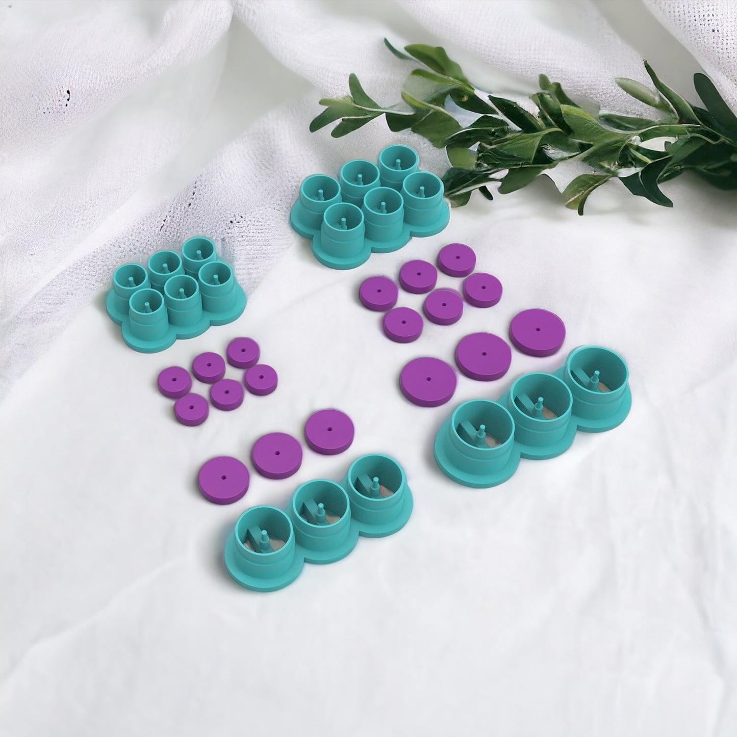 Cortador mini circulos para hacer pendientes de arcilla polimérica