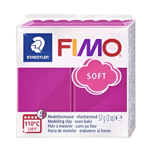 Argila de polímero de framboesa macia Fimo 57g -2 oz