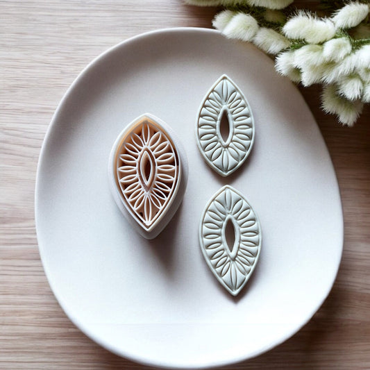 Flor boho - Cortador para hacer pendientes de arcilla polimerica