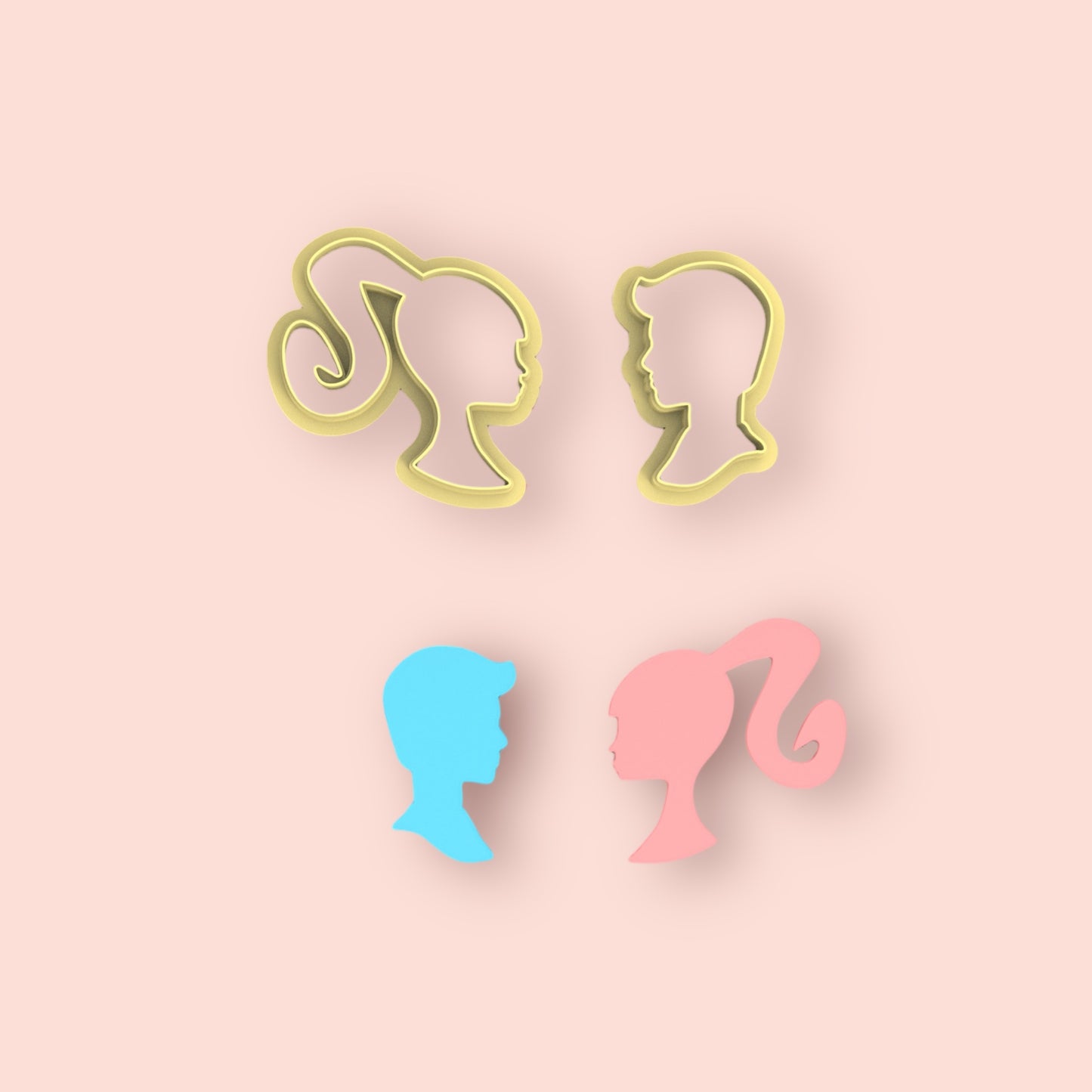 Coupe-visage pour réaliser des boucles d'oreilles en pâte polymère