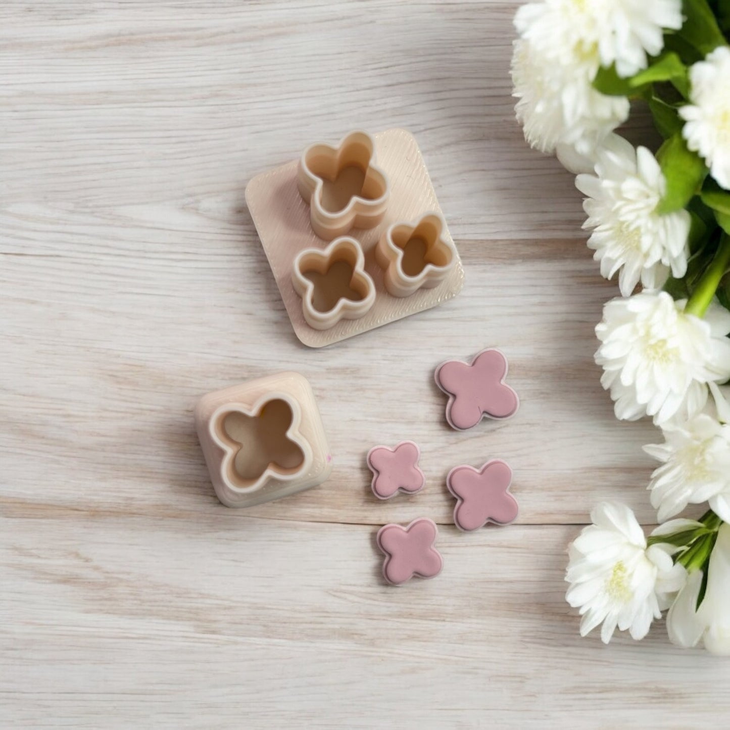 Cortador mini flores 1para hacer pendientes de arcilla polimérica