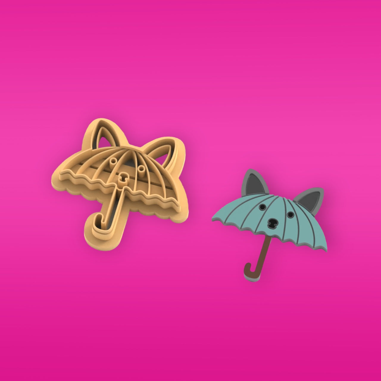 Guarda-chuva cortador de argila de polímero