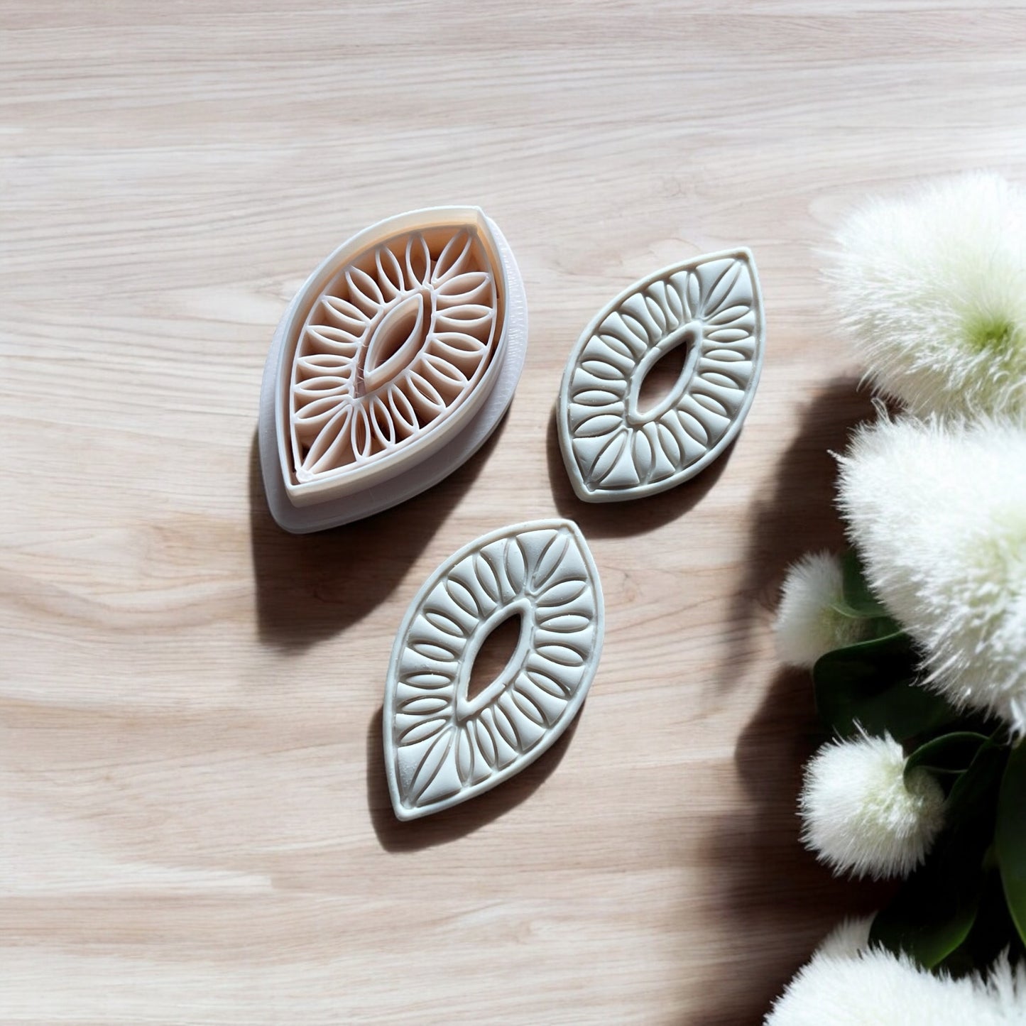 Flor boho - Cortador para hacer pendientes de arcilla polimerica