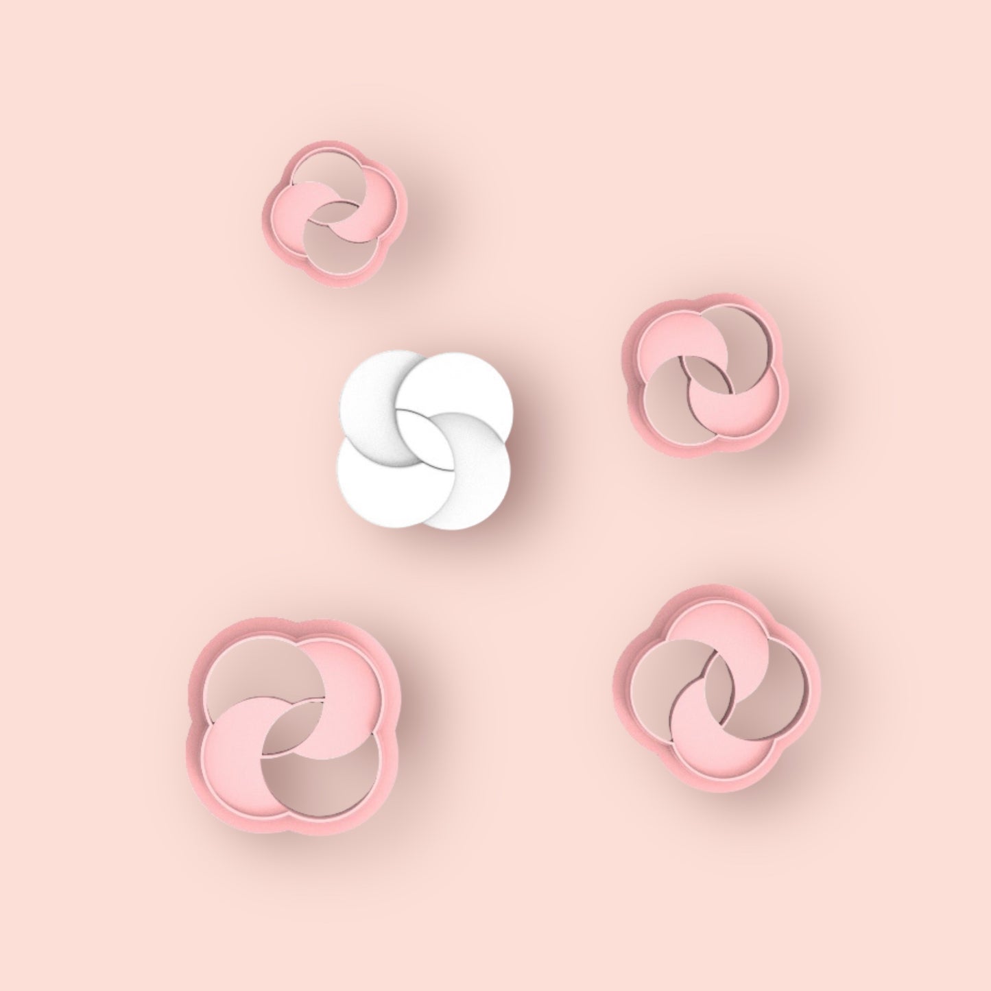 Cortador de mola Flower 45 para fazer brincos de argila polimérica