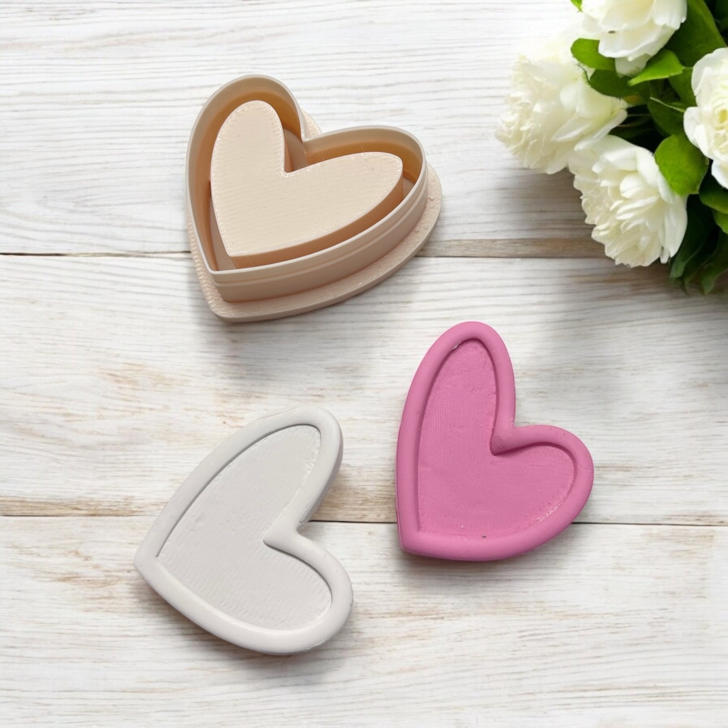 Corazón boho 5 - Cortador para hacer pendientes de arcilla polimérica