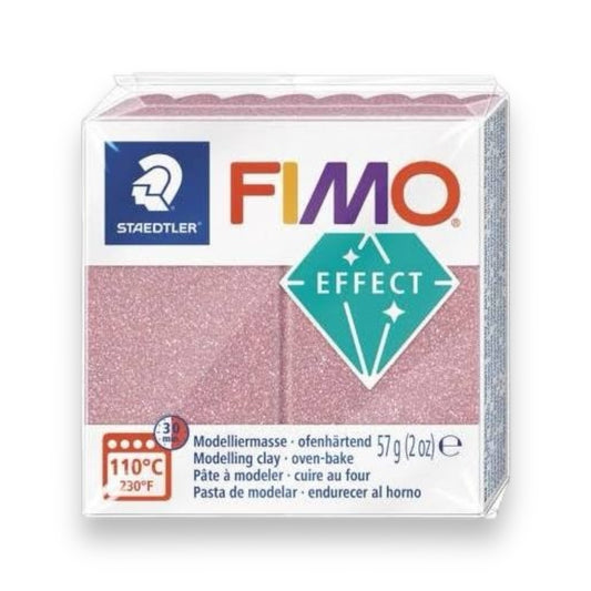 Fimo effect glitter Oro Rosa 8010-212 arcilla polimerica 57g -2 oz
