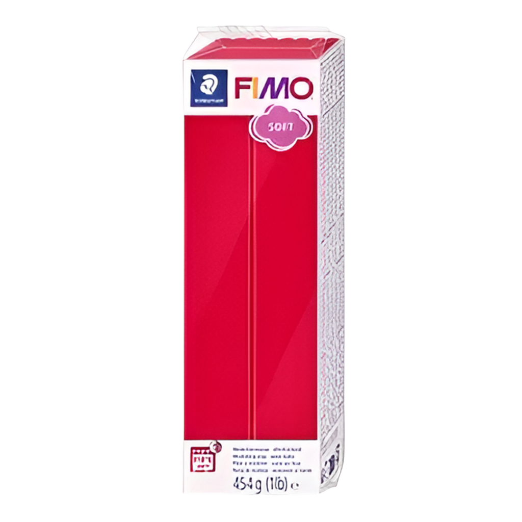 Argile polymère Fimo douce rouge 454g - 1 livre