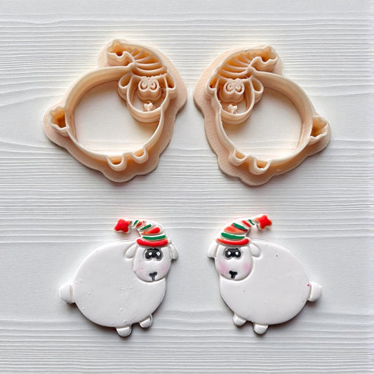 Cortador Arcilla Polimérica| Oveja Navidad 202513| Minipekas