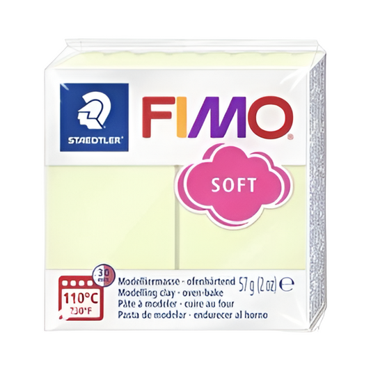 Argila de polímero de baunilha macia Fimo 57g -2 oz