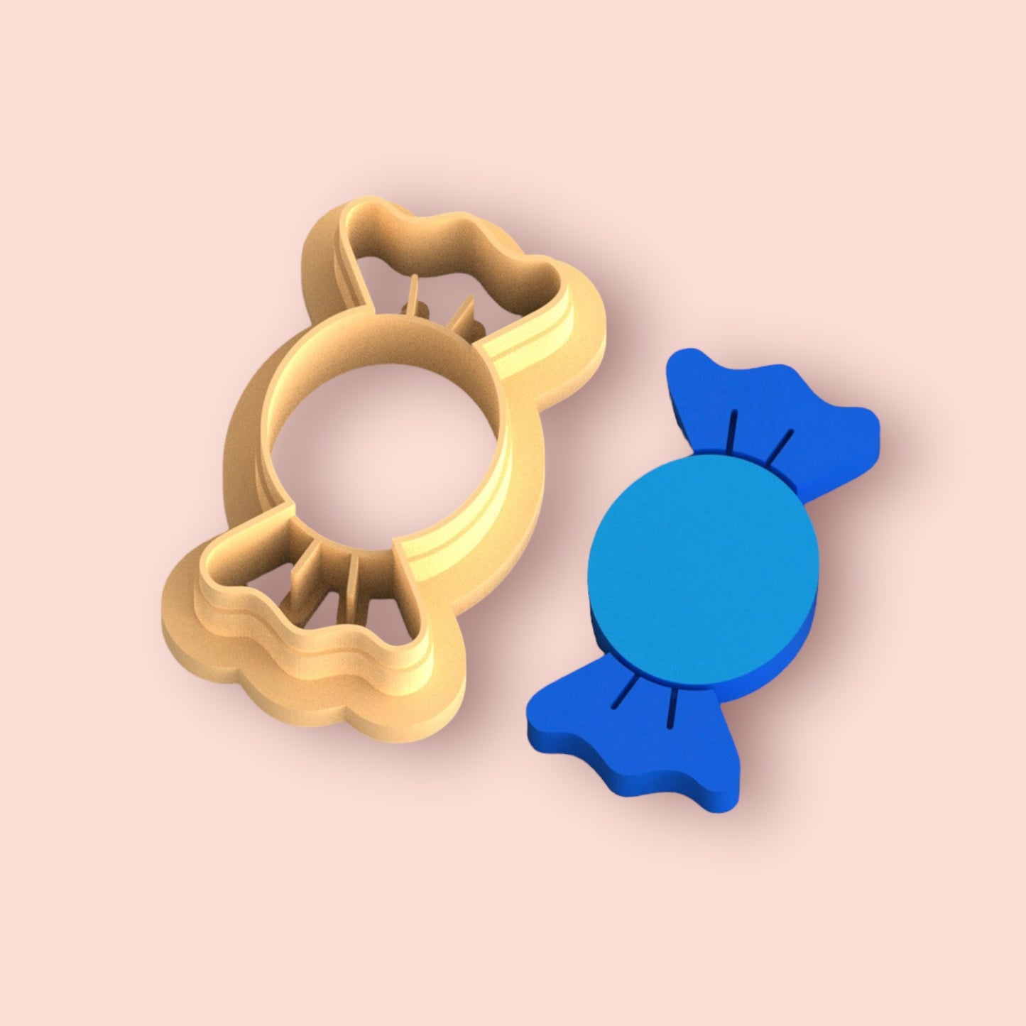 Coupe-bonbons pour réaliser des boucles d'oreilles en pâte polymère